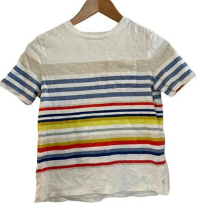 NWOT Gap Boys Stripe Short Sleeve T Shirt Colorful Multi Size Medium
